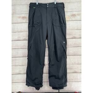 Columbia Convert Snowboard Pants Mens XL Black Fleece Lined Skiing